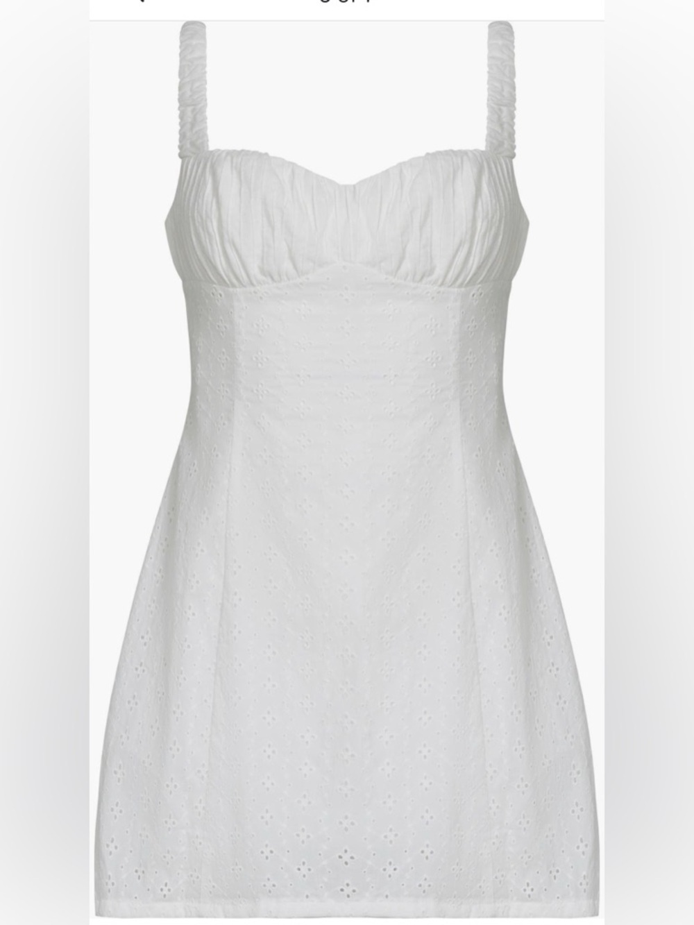 Lioness Olsen Eyelet Embroidery Mini Dress